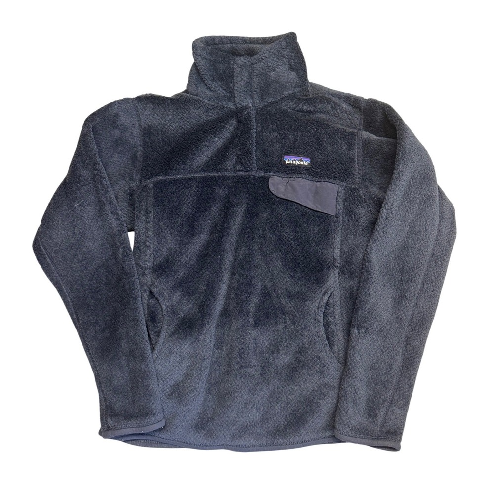 Patagonia Womens Re-Tool Snap-T Fleece Pullover Navy Blue 25442 Size M
